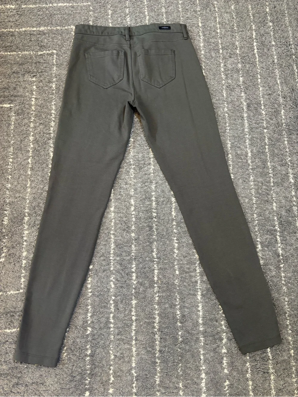 Liverpool Ponte Pants, Olive Dark Army Green Stretch Skinny, Size 6